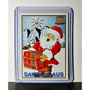 Santa Claus 1994 Pacific NFL Football Card Merry Christmas